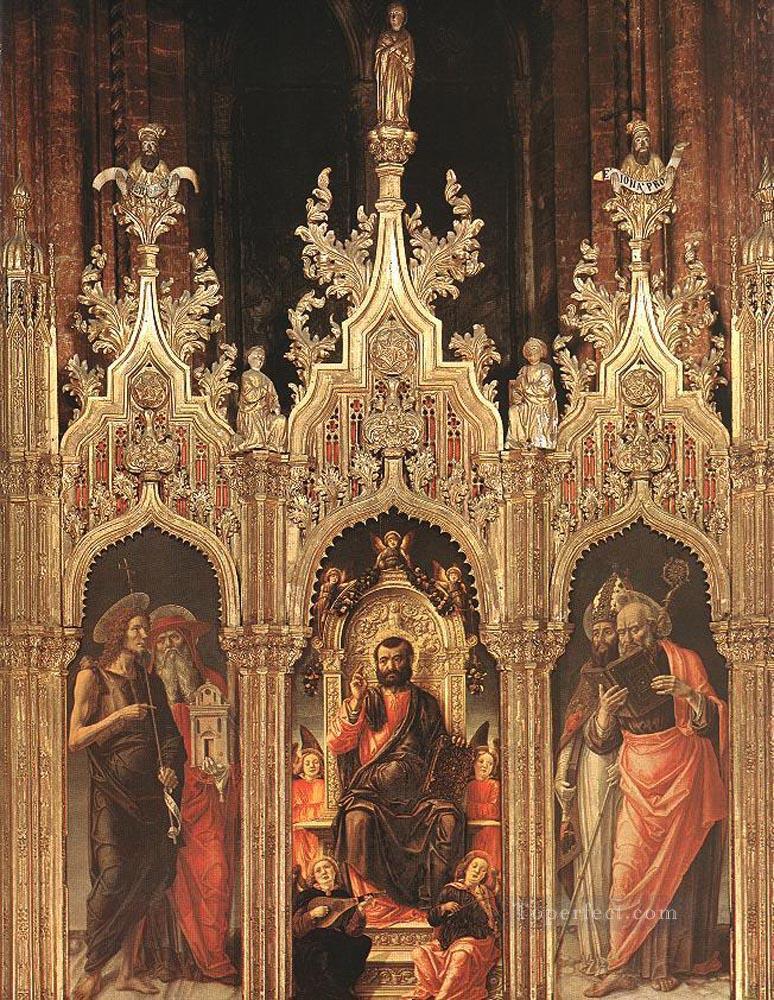Triptych Of St Mark 1474 Bartolomeo Vivarini Oil Paintings
